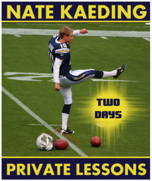 Buy Nate Kaeding 2-Day Private Lesson